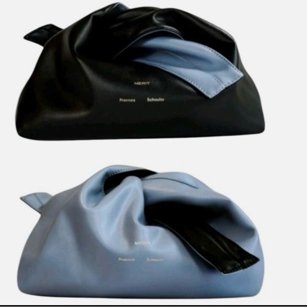 Merit x Proenza
Schouler bag - Reversable Vegan Leather Clutch Cosmetic Bag